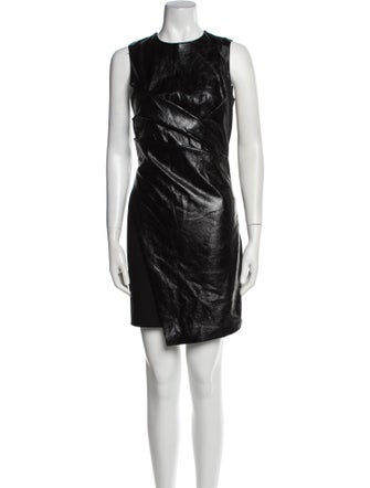 Maje Crew Neck Mini Dress