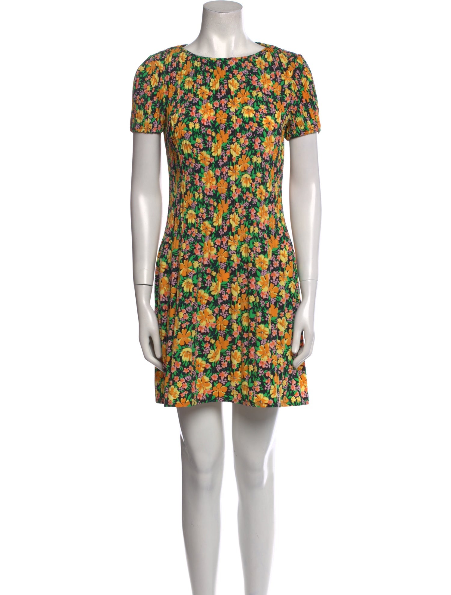 Maje Floral Print Mini Dress