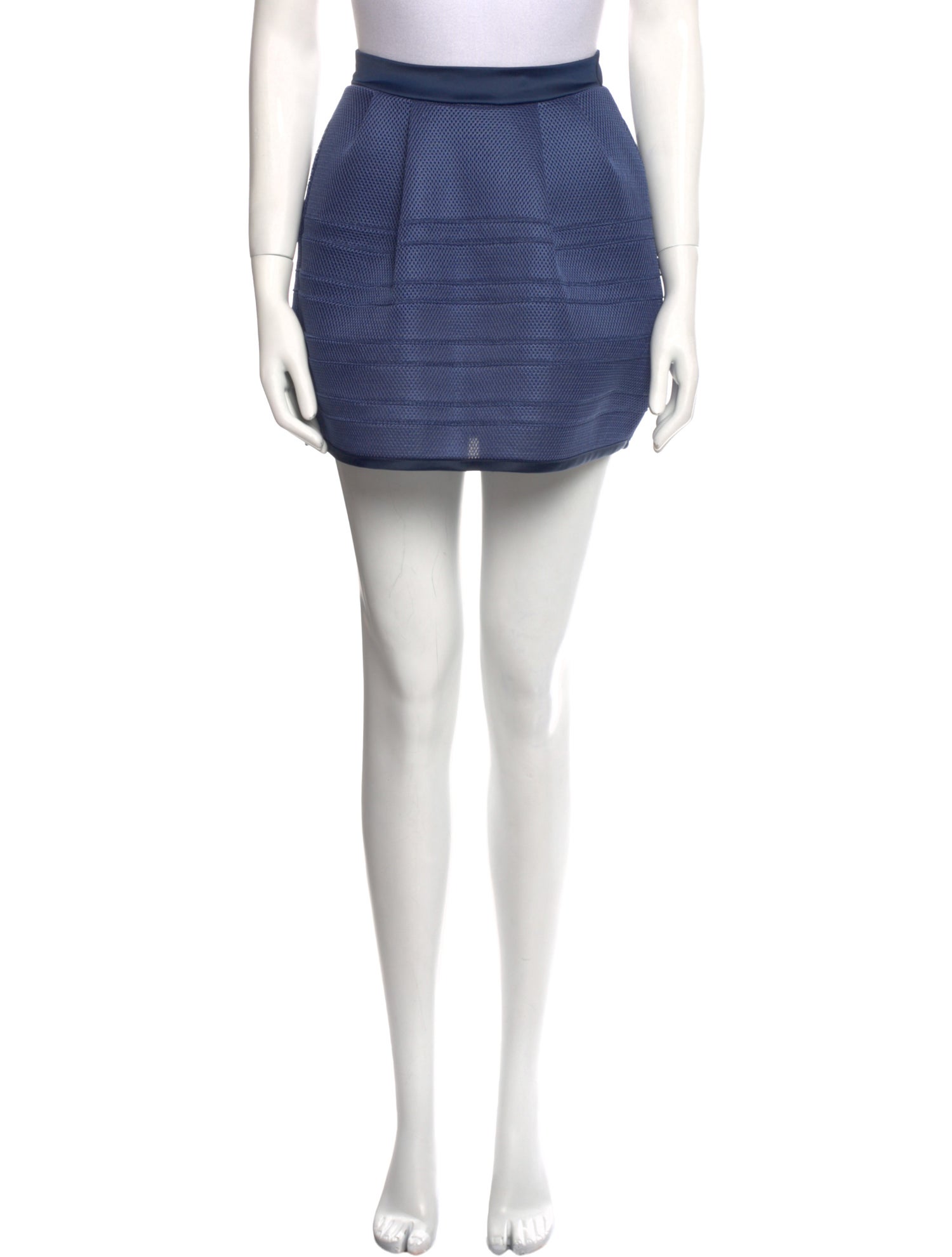 Maje Pleated Accents Mini Skirt