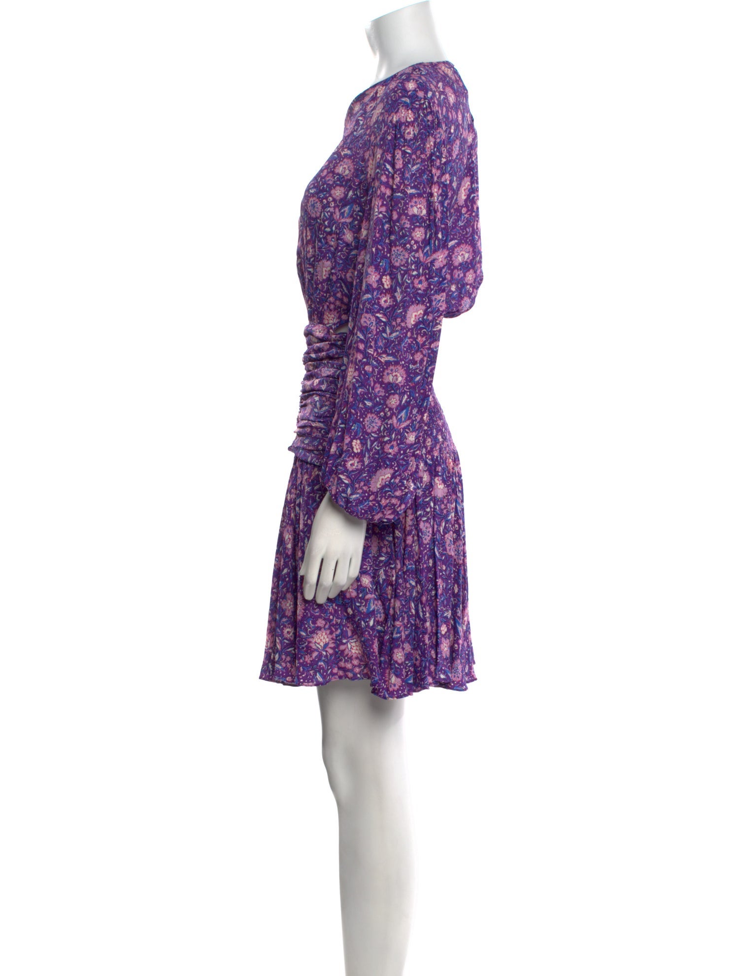 Maje Floral Print Mini Dress