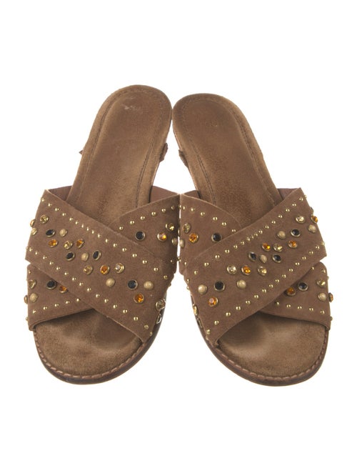 Maje Suede Slides