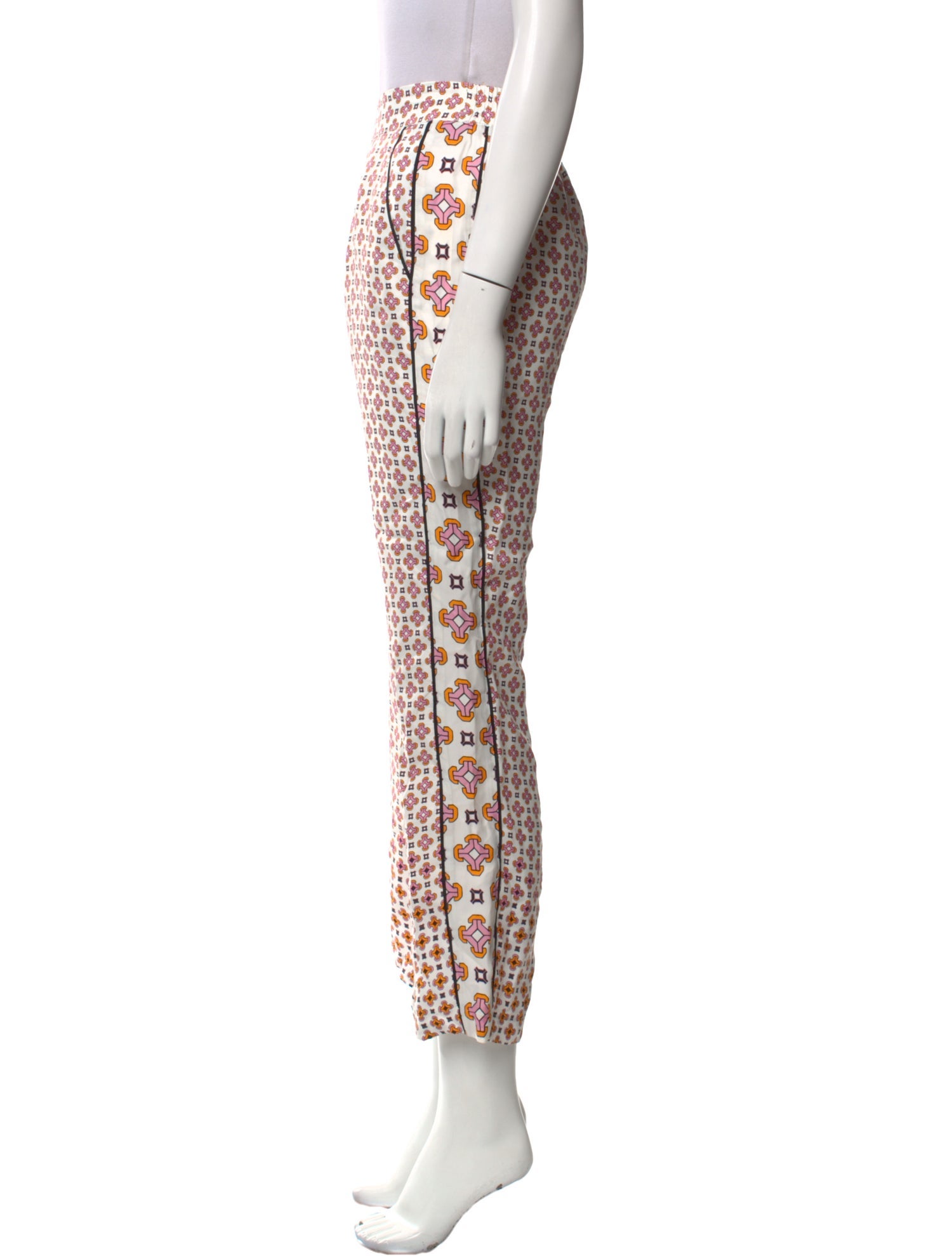 Maje Printed Straight Leg Pants