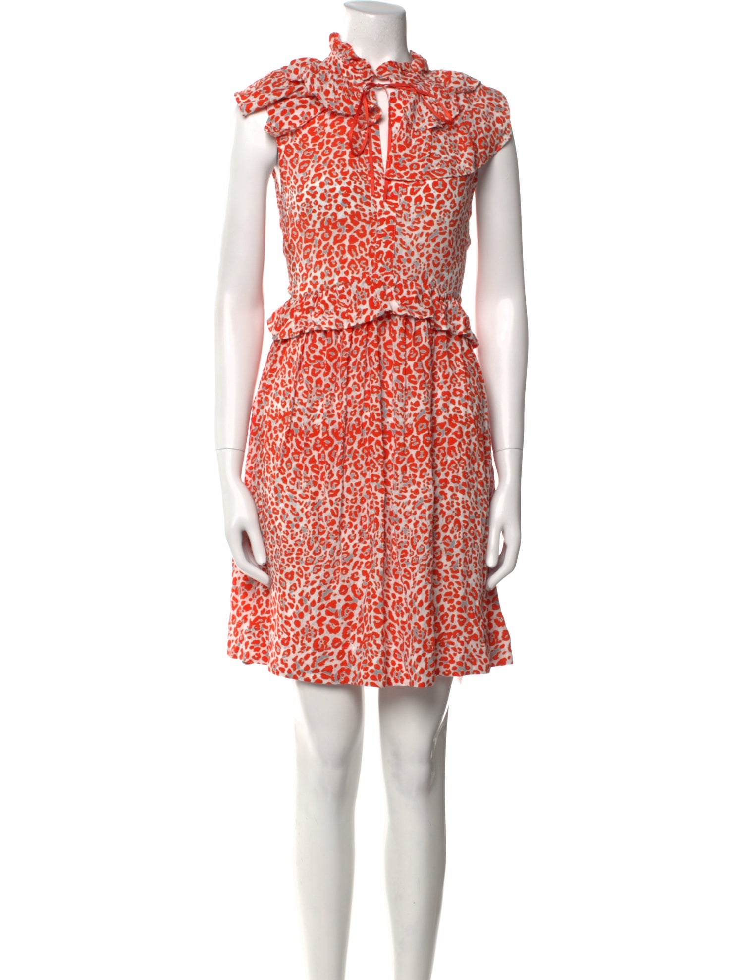 Maje Printed Mini Dress