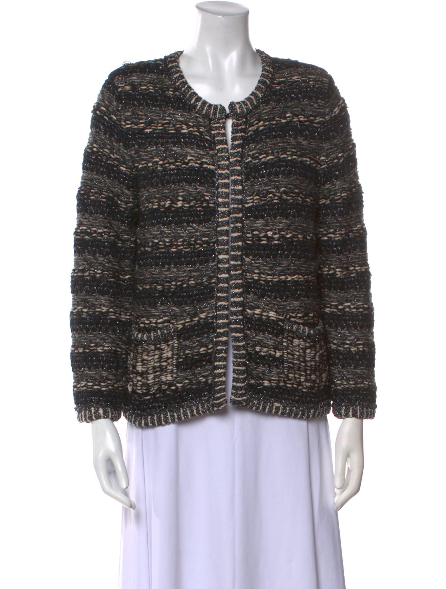 Maje Striped Scoop Neck Sweater w/ Tags