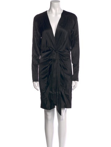 Maje Dresses V-Neck Knee-Length Dress M