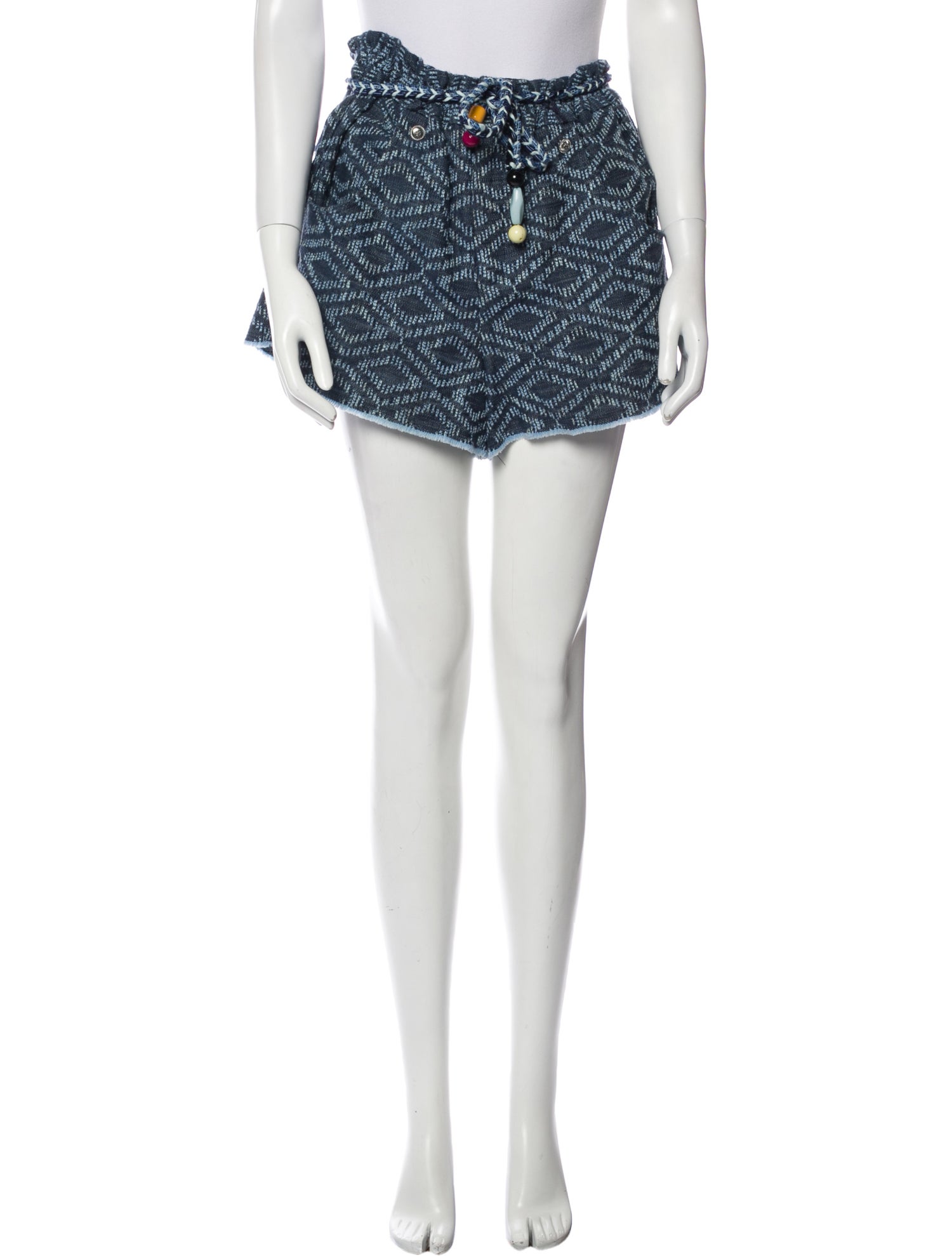 Maje Printed Mini Shorts