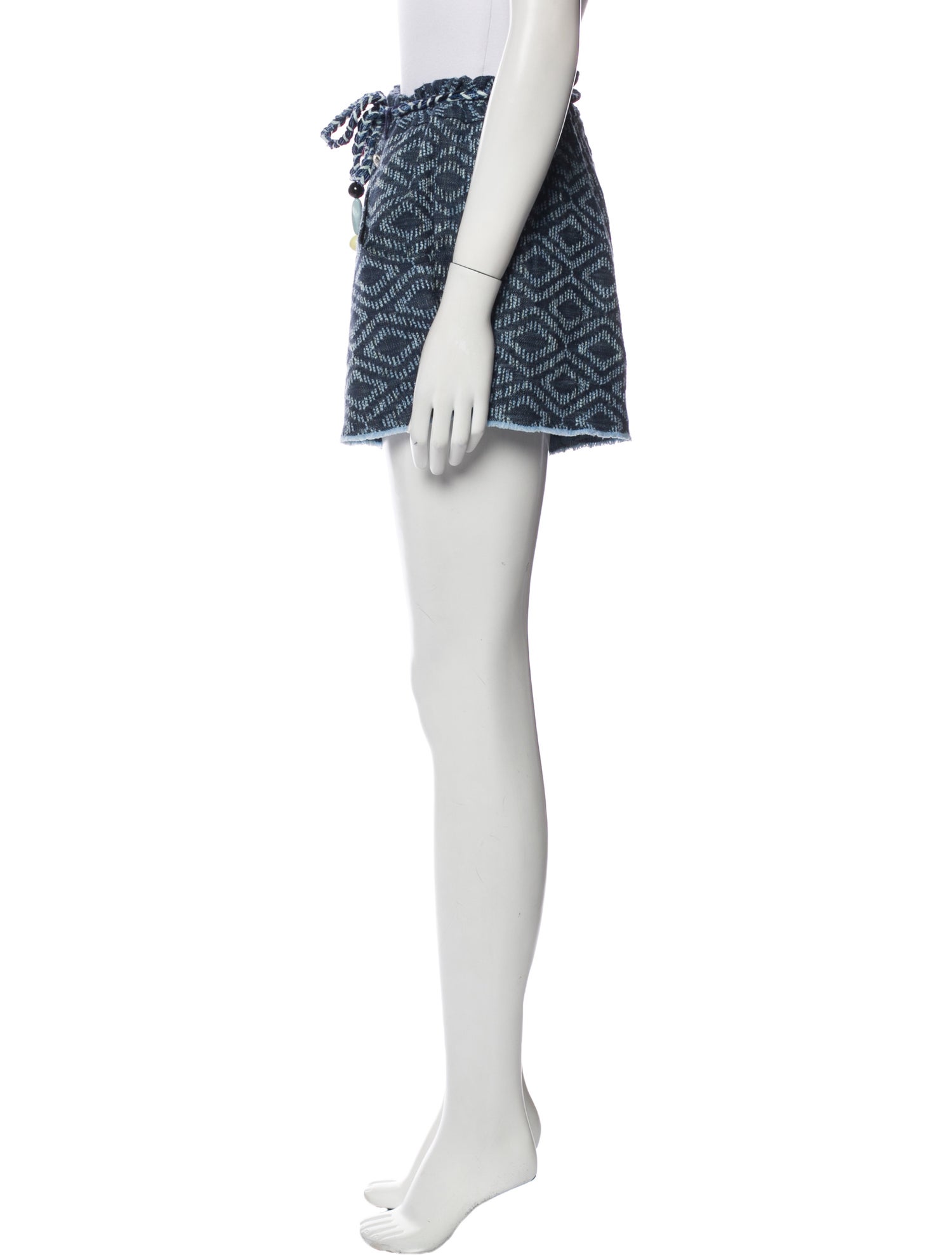 Maje Printed Mini Shorts