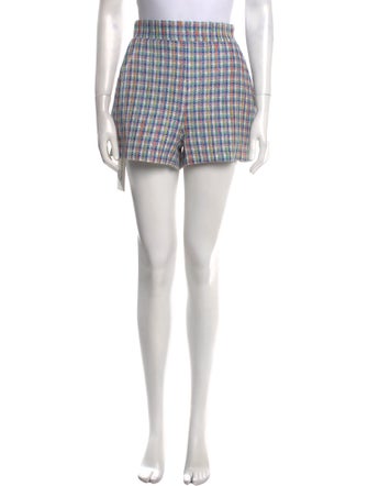 Maje Tweed Pattern Mini Shorts