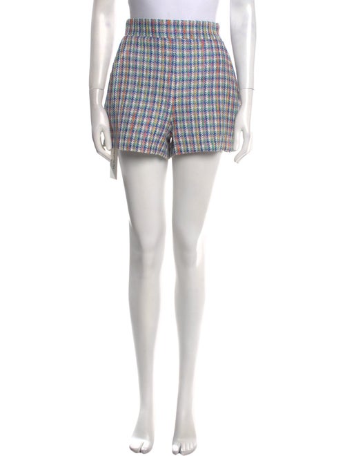 Maje Tweed Pattern Mini Shorts