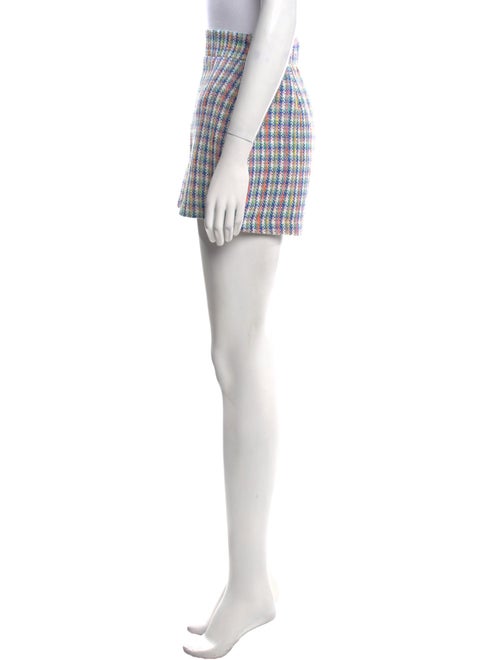Maje Tweed Pattern Mini Shorts