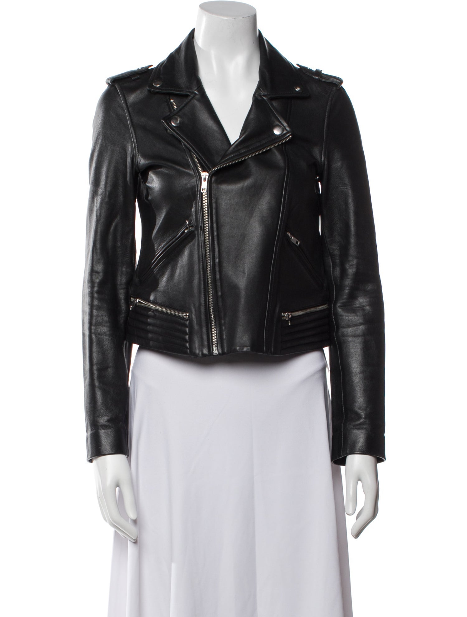 Maje Leather Biker Jacket