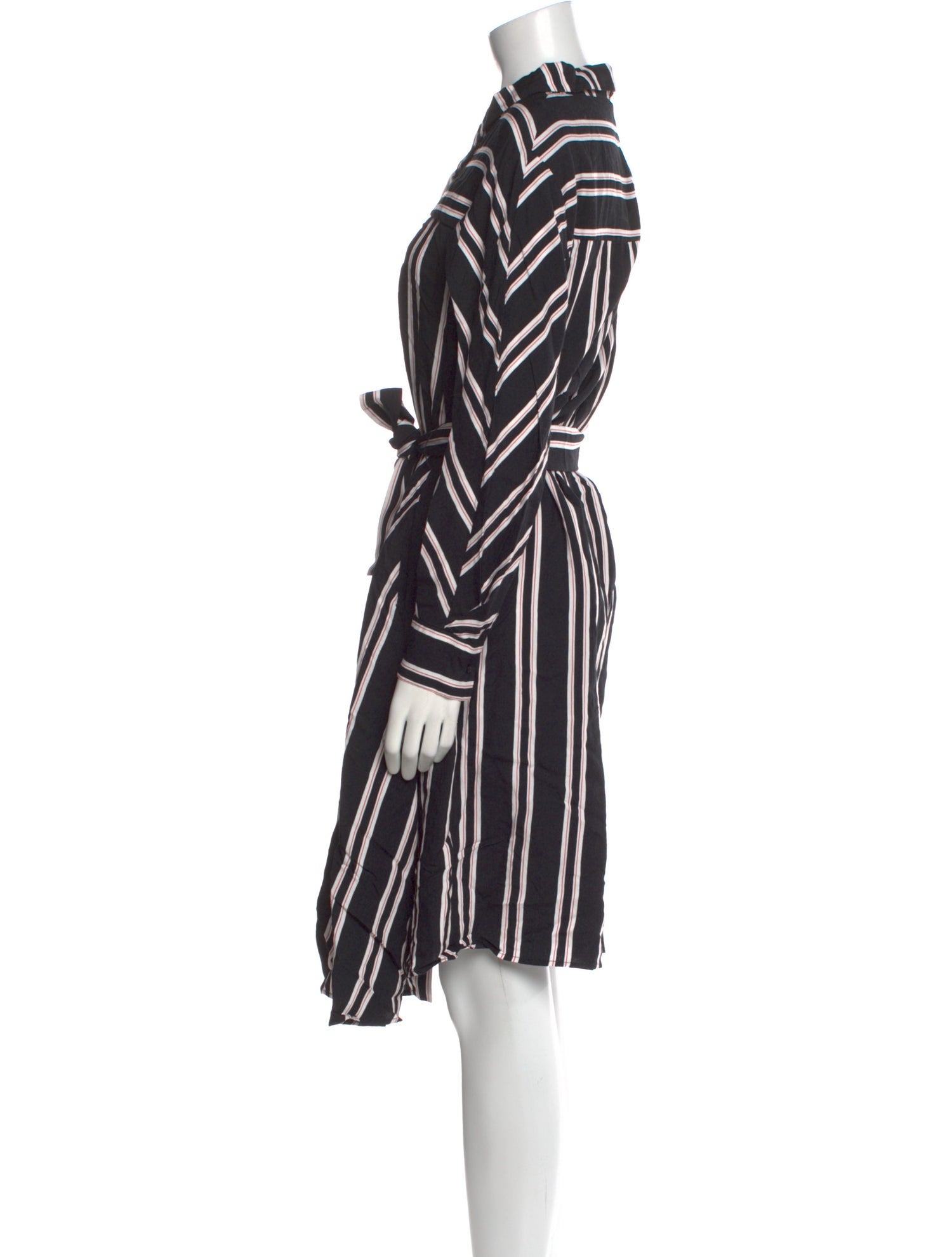 Maje Striped Knee-Length Dress