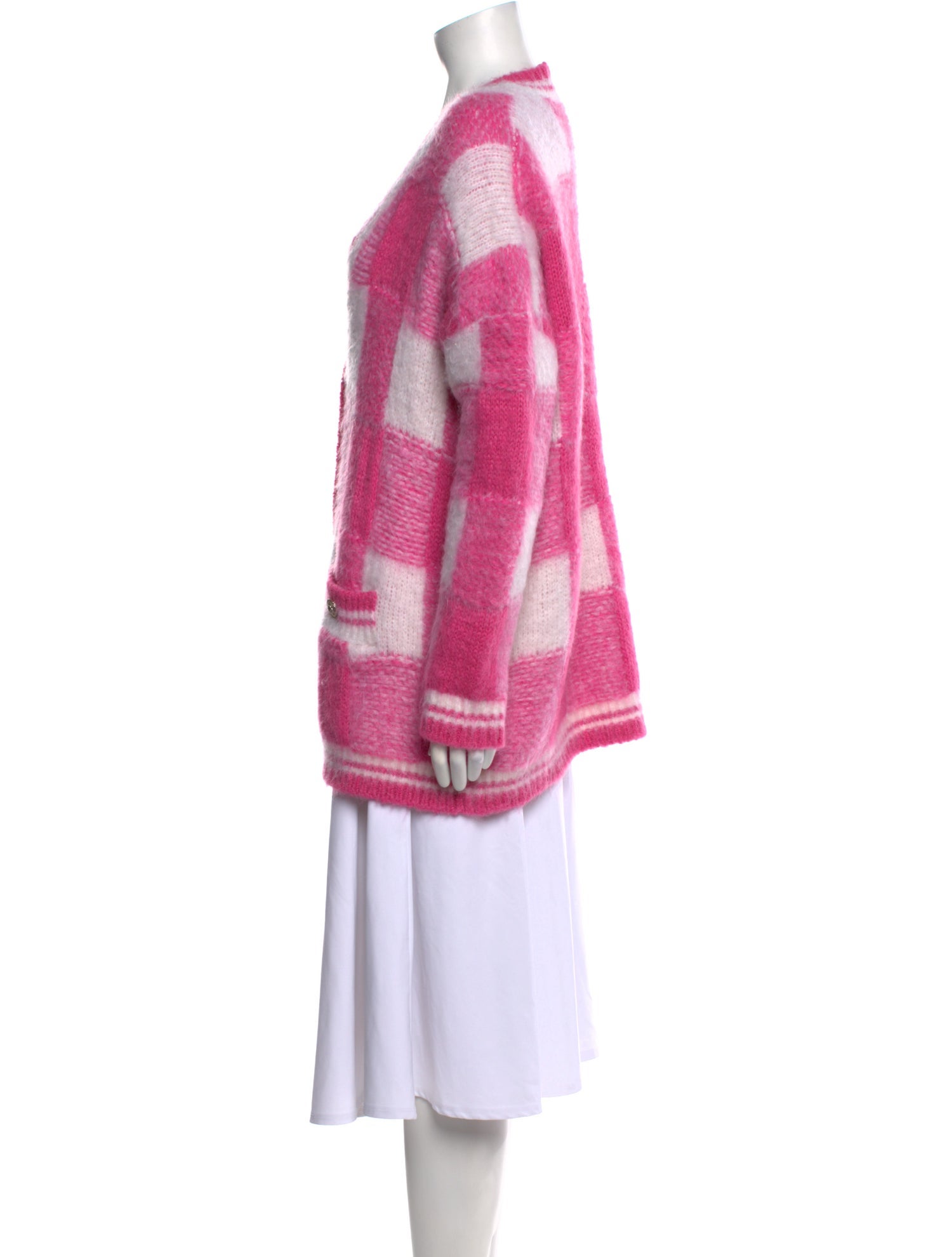 Maje Mohair Striped Sweater