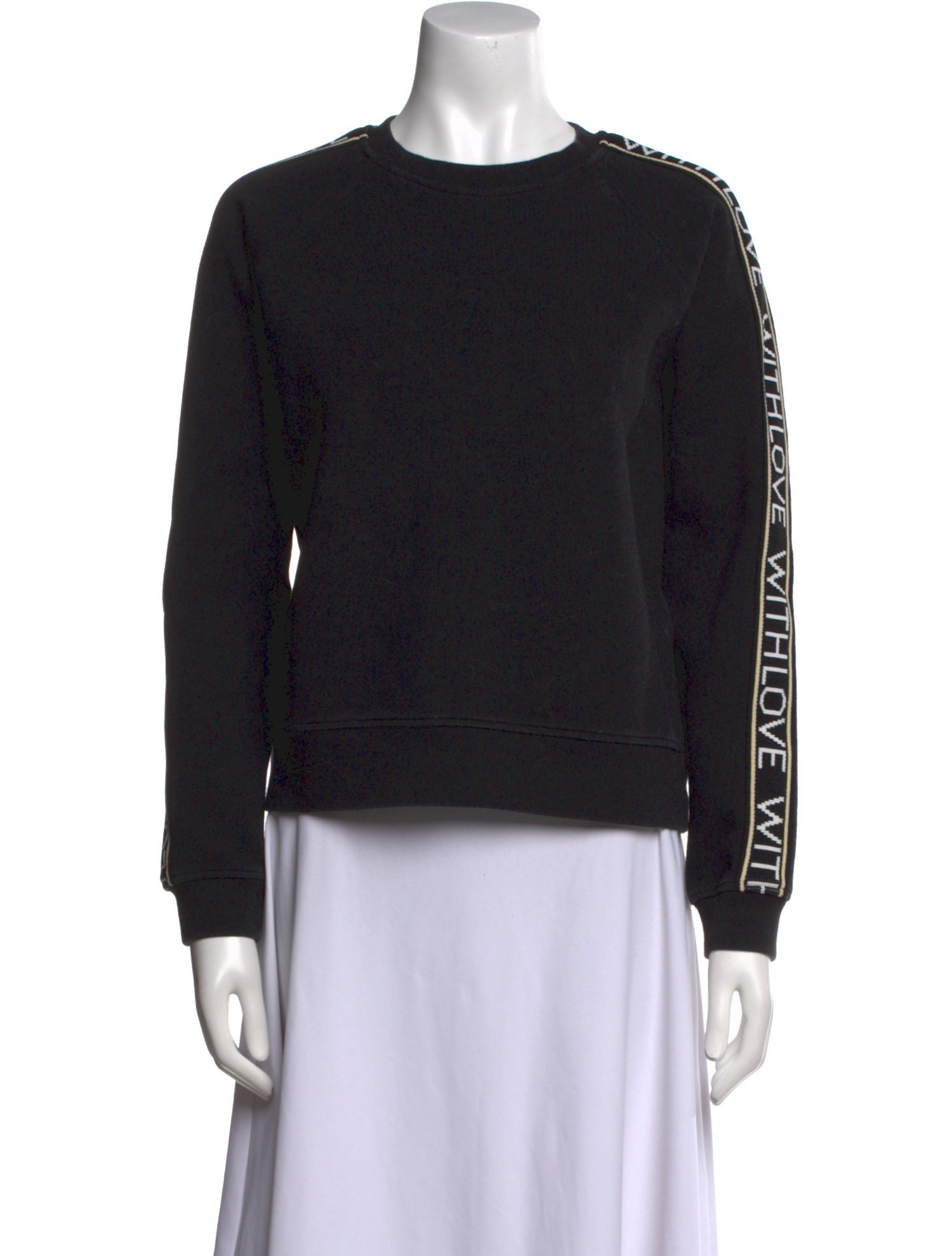 Maje Crew Neck Long Sleeve Sweatshirt