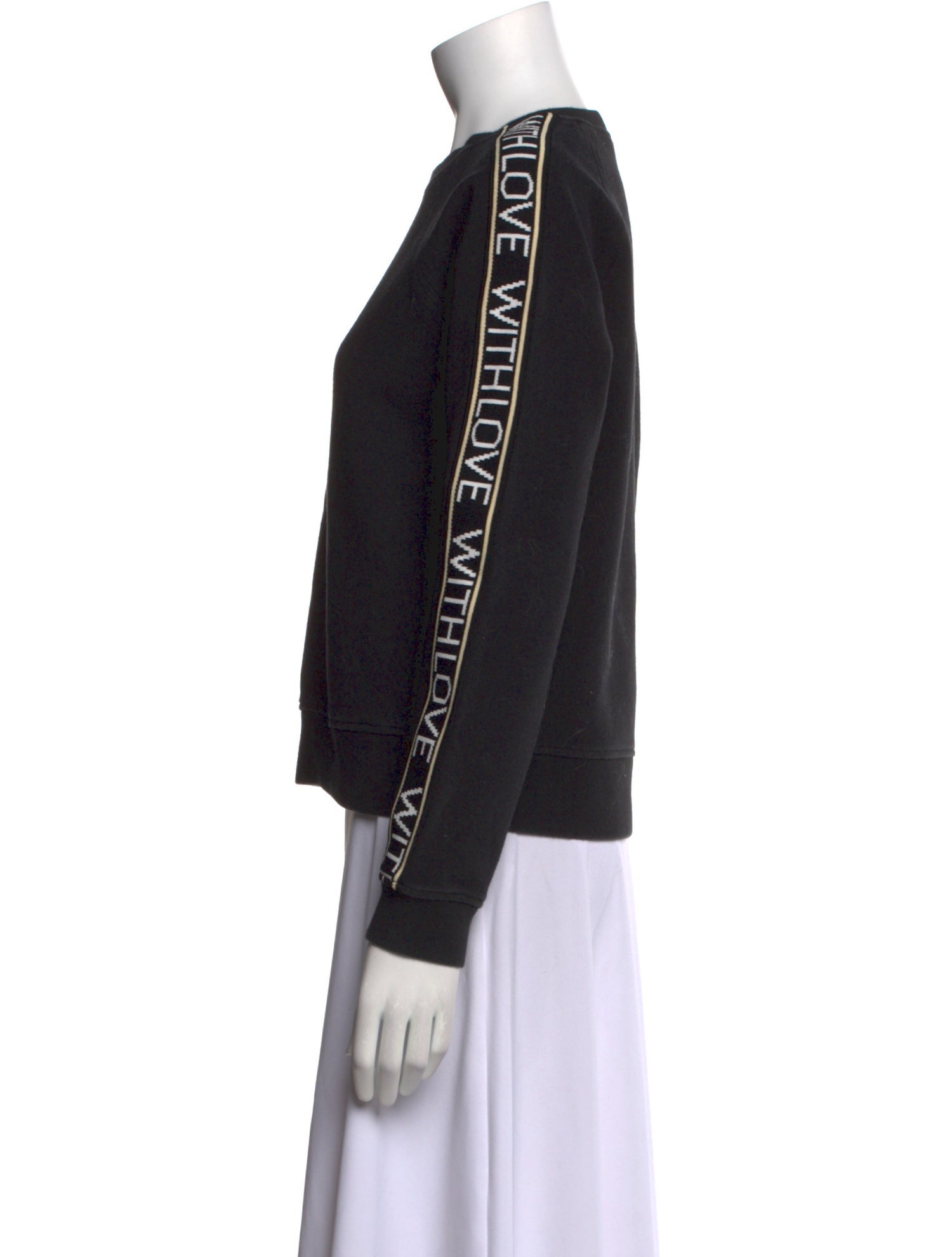 Maje Crew Neck Long Sleeve Sweatshirt