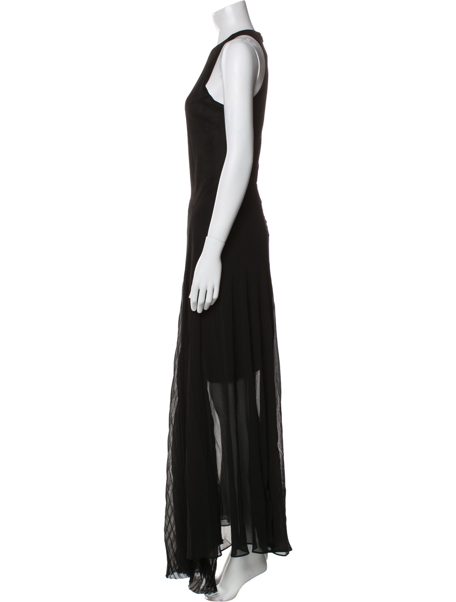 Maje Crew Neck Long Dress