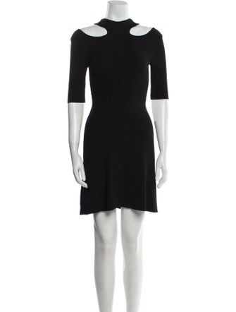 Maje Crew Neck Mini Dress