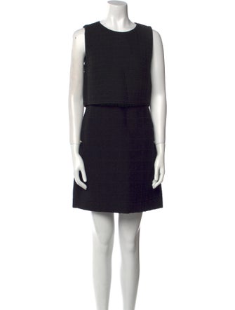 Maje Crew Neck Mini Dress