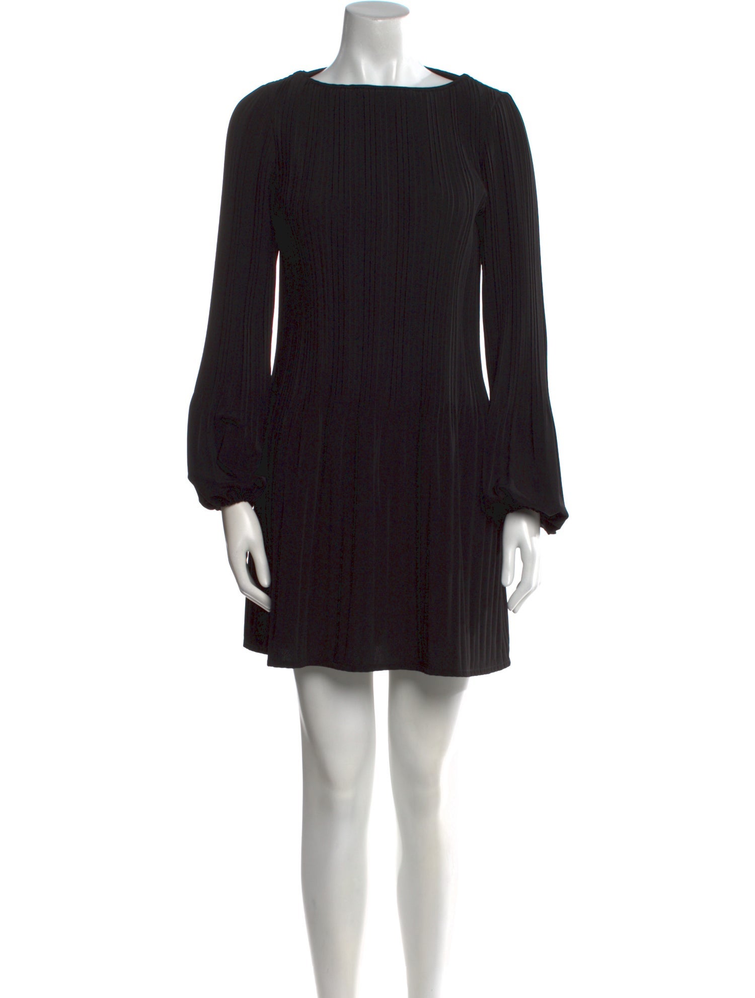 Maje Bateau Neckline Mini Dress