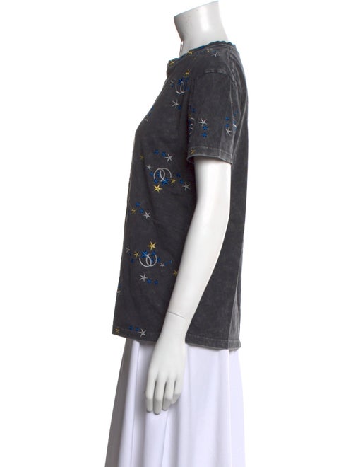 Maje Printed Crew Neck T-Shirt