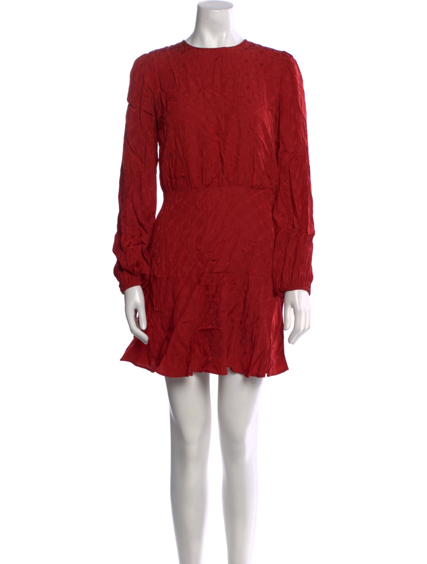 Maje Crew Neck Mini Dress