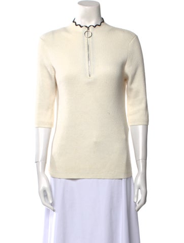 Maje Knitwear Mock Neck Sweater M