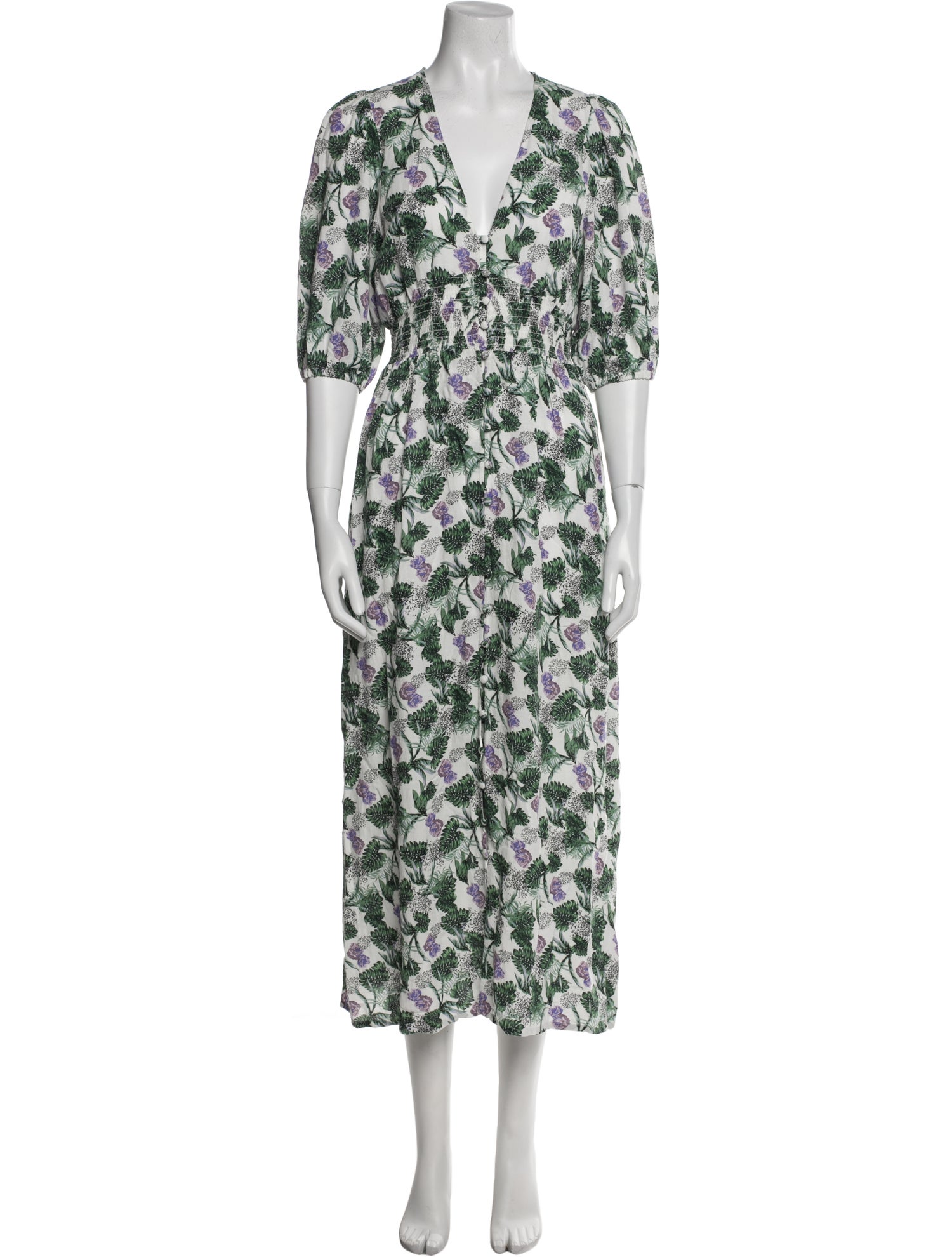 Maje Floral Print Long Dress w/ Tags