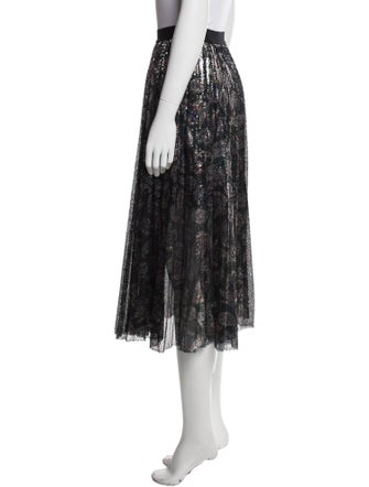 Maje Sequin Embellishments Midi Length Skirt