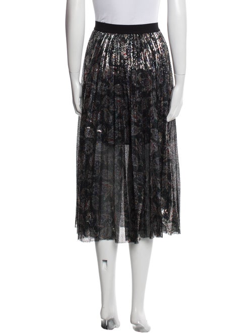 Maje Sequin Embellishments Midi Length Skirt