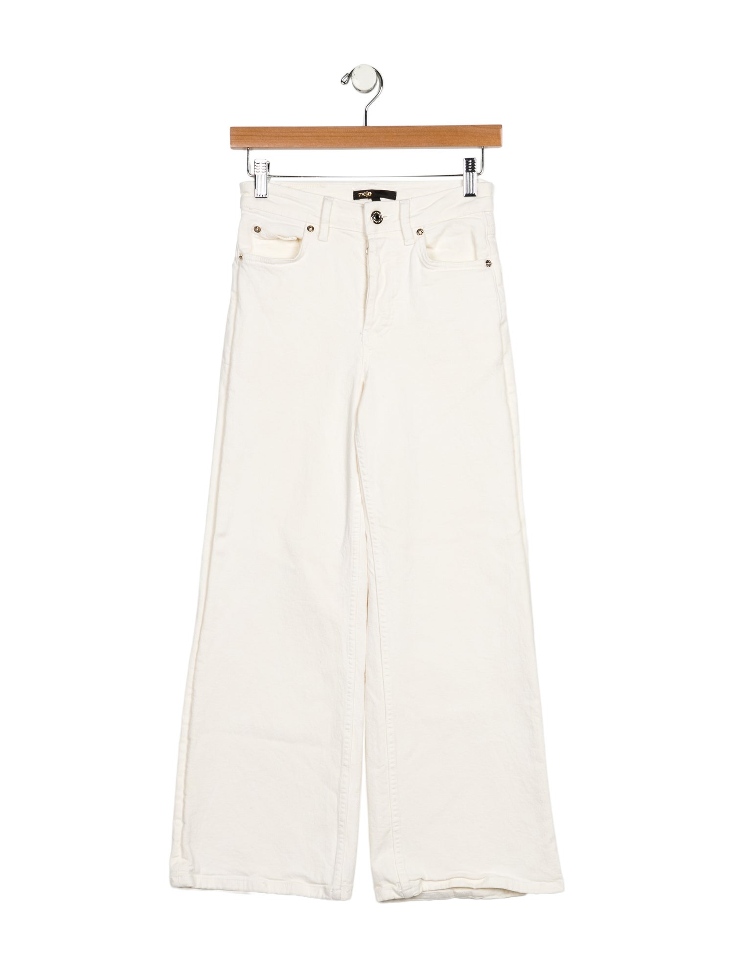 Maje Mid-Rise Wide Leg Jeans