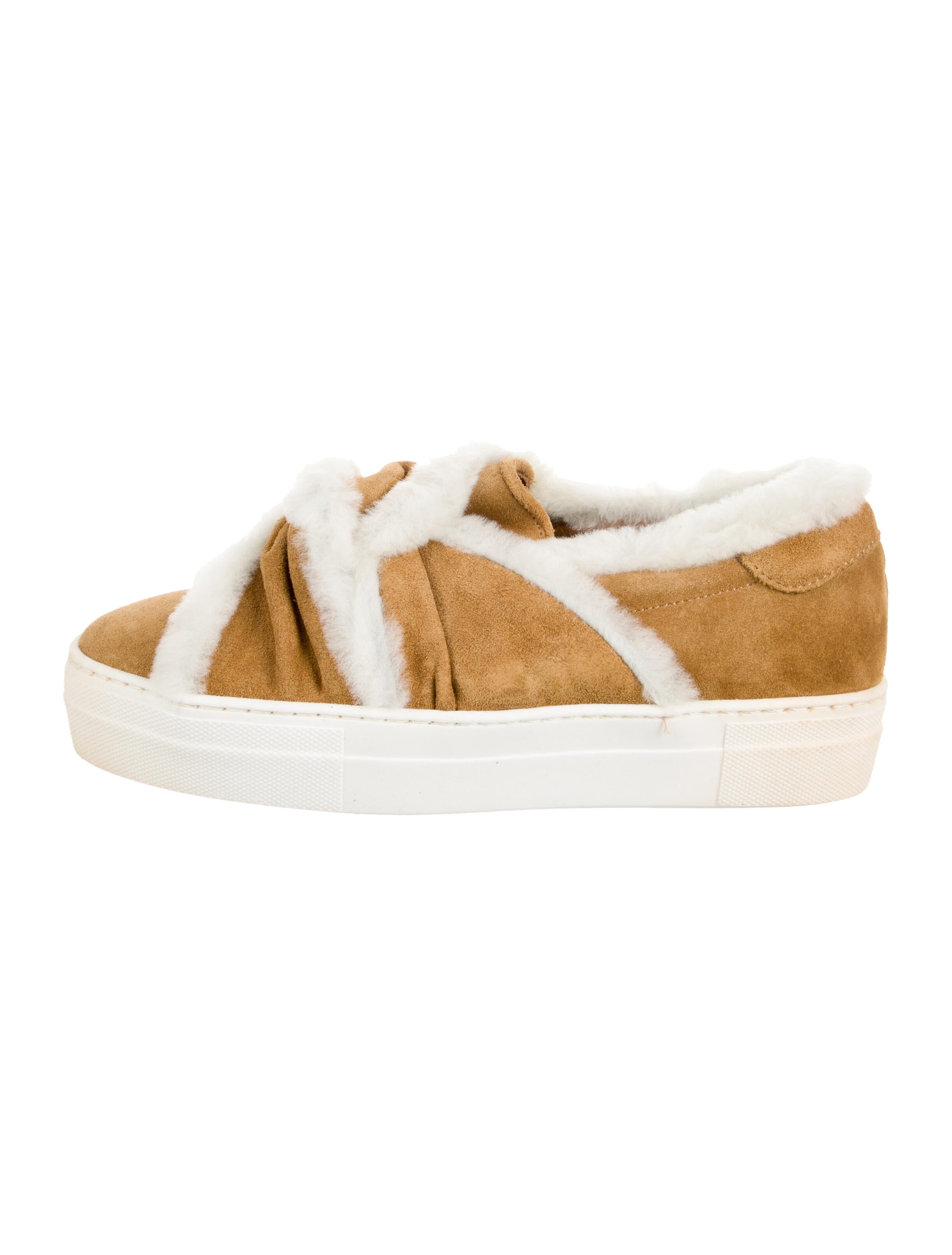 Maje Suede Colorblock Pattern Sneakers