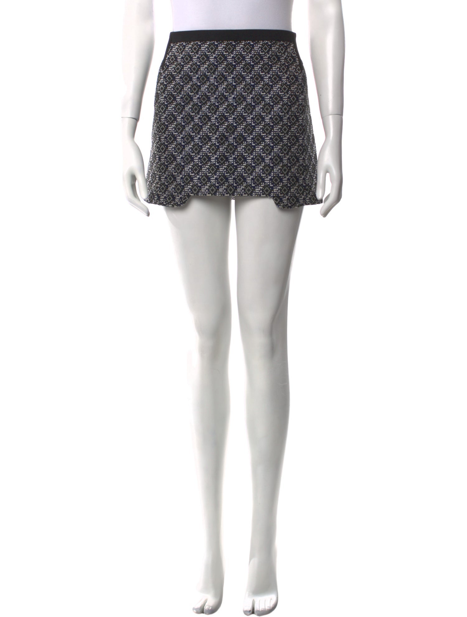 Maje Printed Mini Skirt