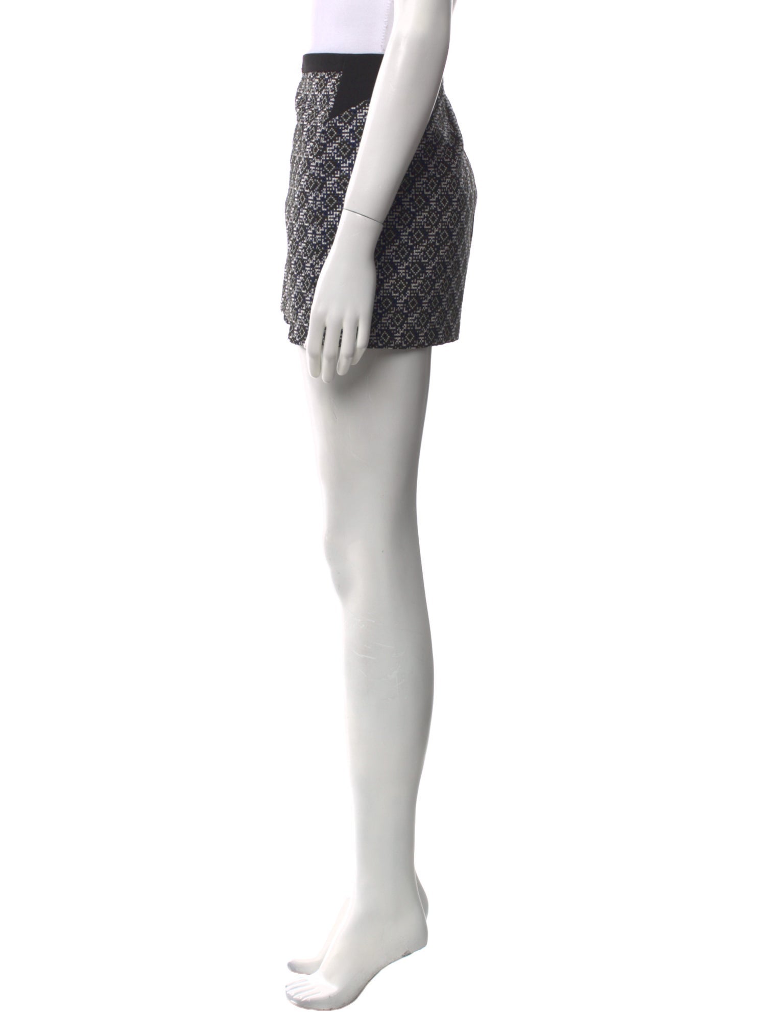 Maje Printed Mini Skirt