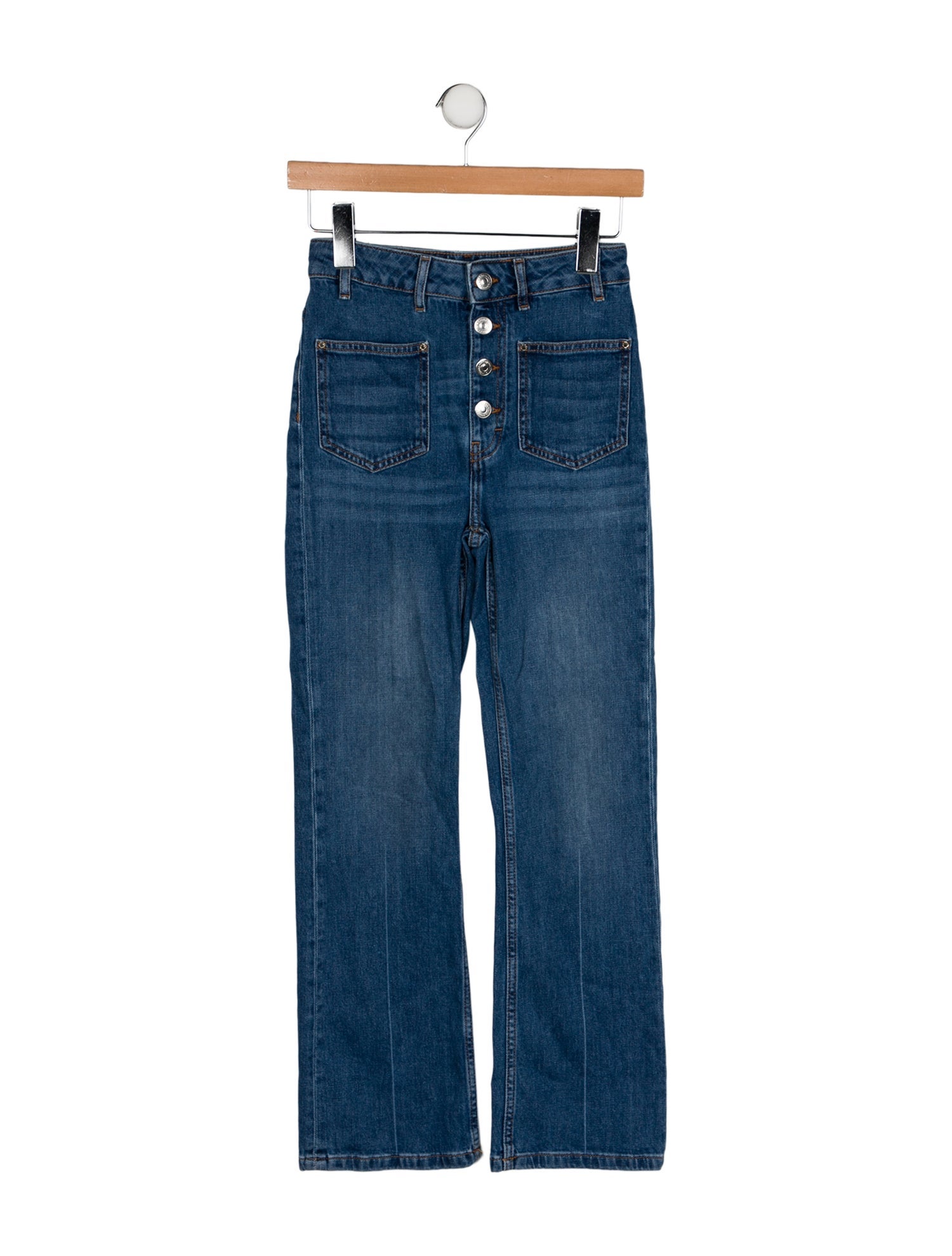 Maje Mid-Rise Straight Leg Jeans