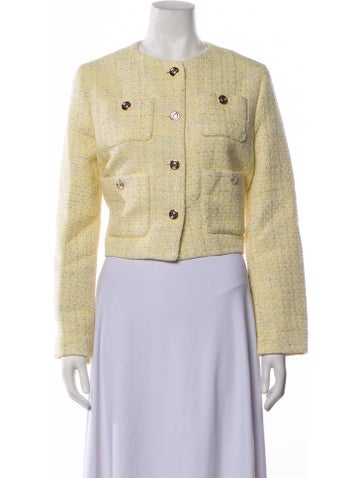 Maje Jackets Tweed Pattern Evening Jacket M