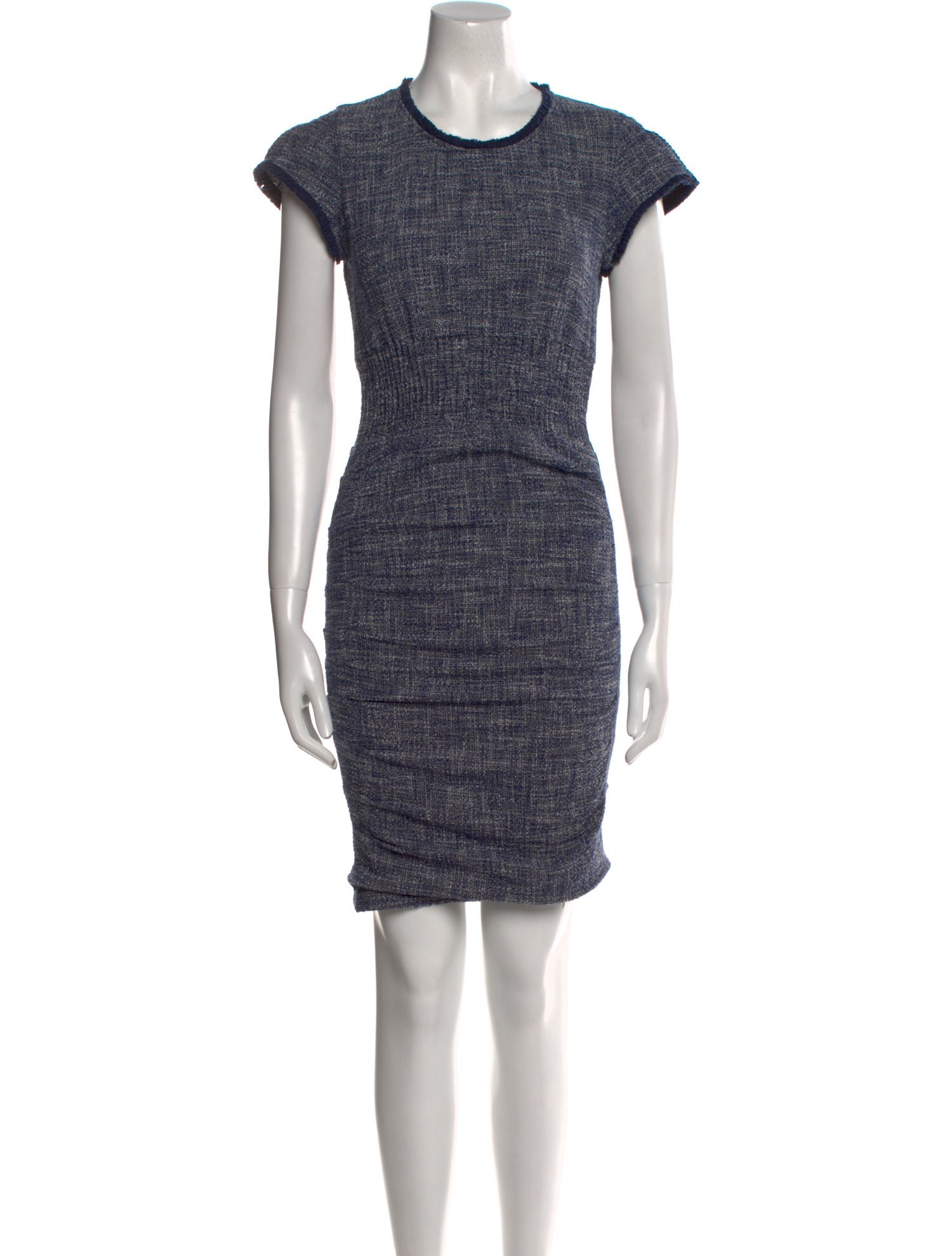 Maje Crew Neck Knee-Length Dress