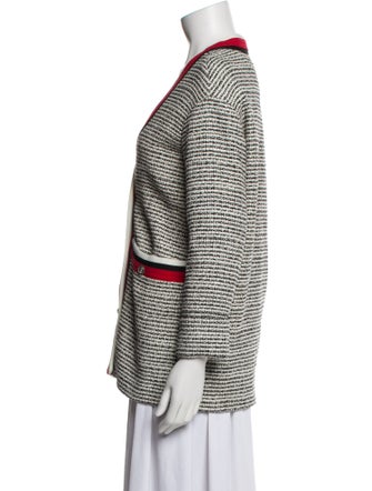 Maje Tweed Pattern Jacket