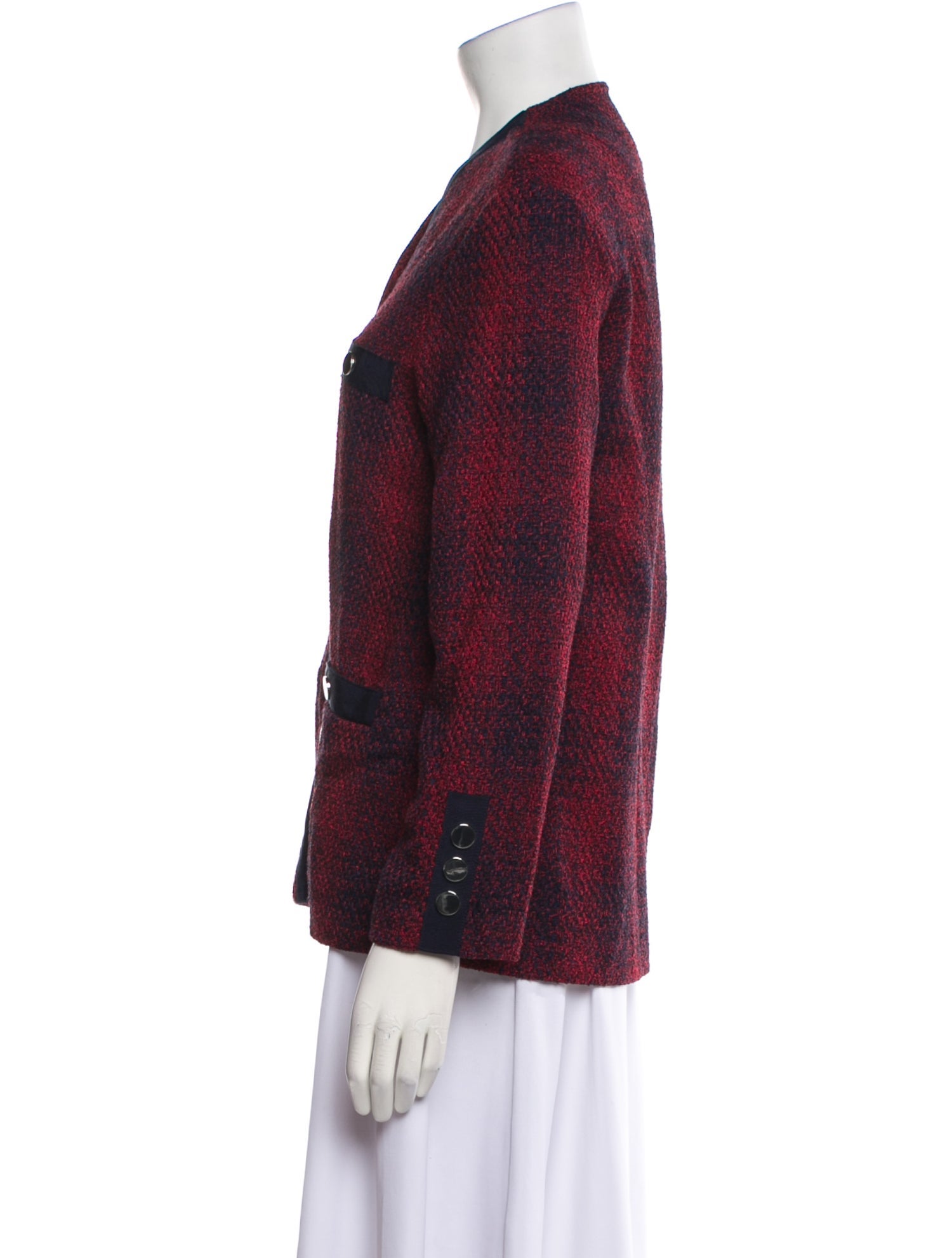 Maje Plaid Print Jacket