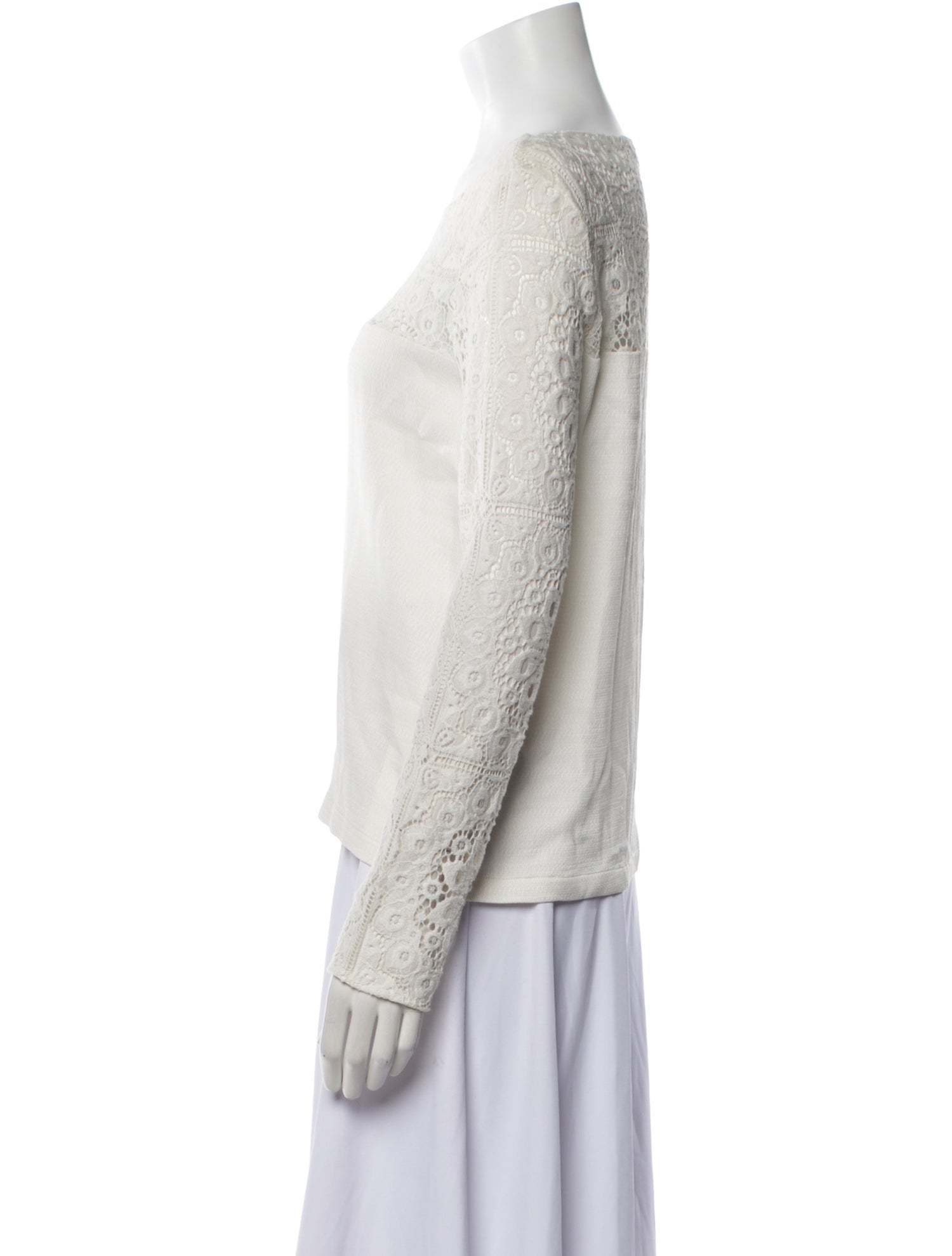 Maje Bateau Neckline Long Sleeve Sweatshirt