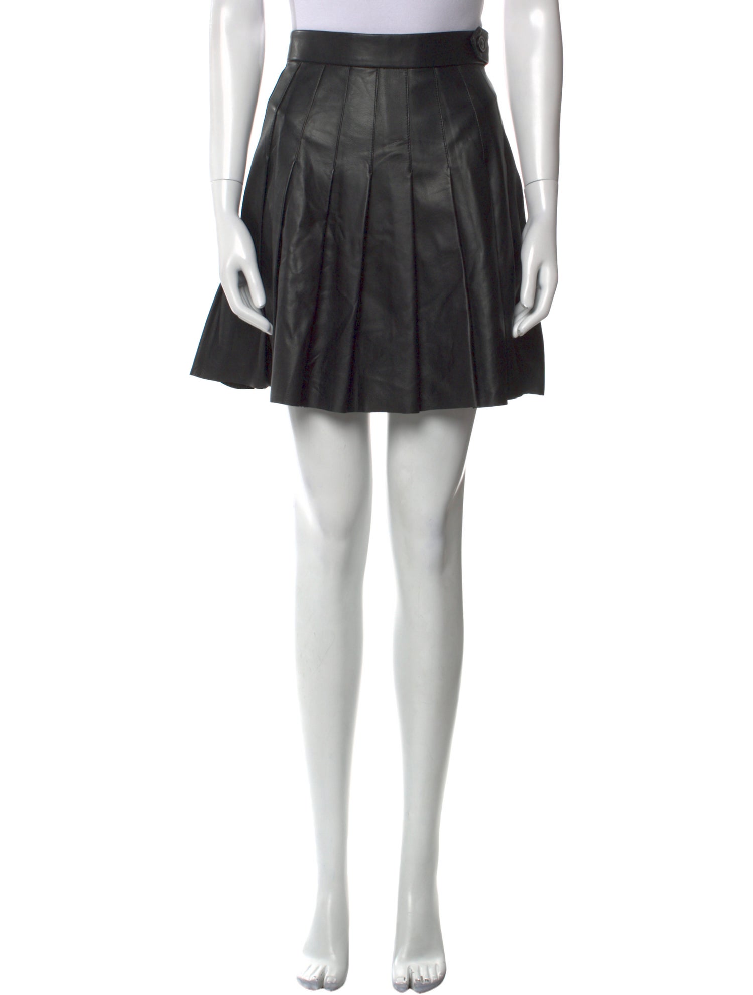 Maje Pleated Accents Mini Skirt