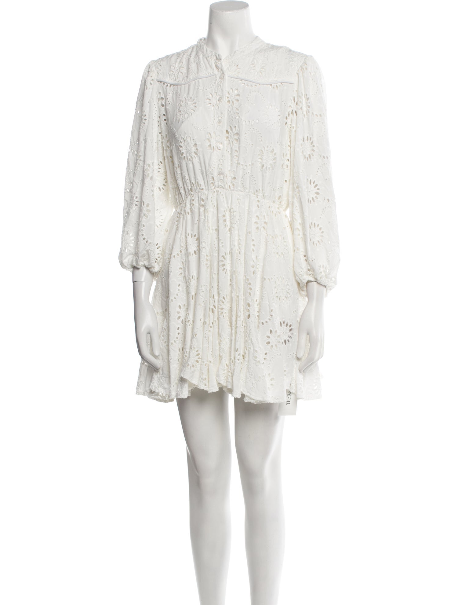 Maje Lace Pattern Mini Dress