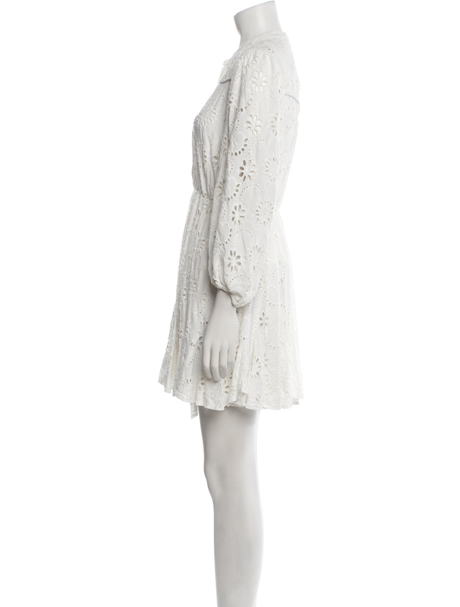 Maje Lace Pattern Mini Dress