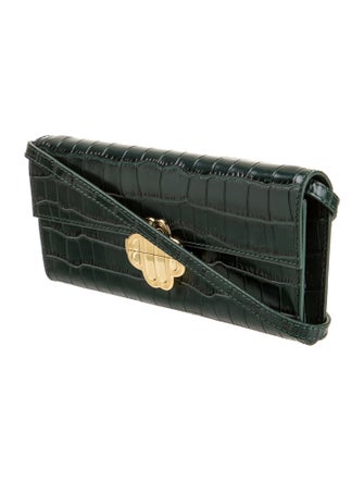 Maje Embossed Leather Crossbody Bag