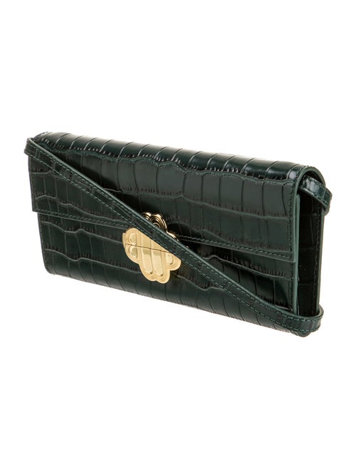 Maje Embossed Leather Crossbody Bag