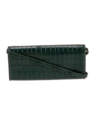 Maje Embossed Leather Crossbody Bag