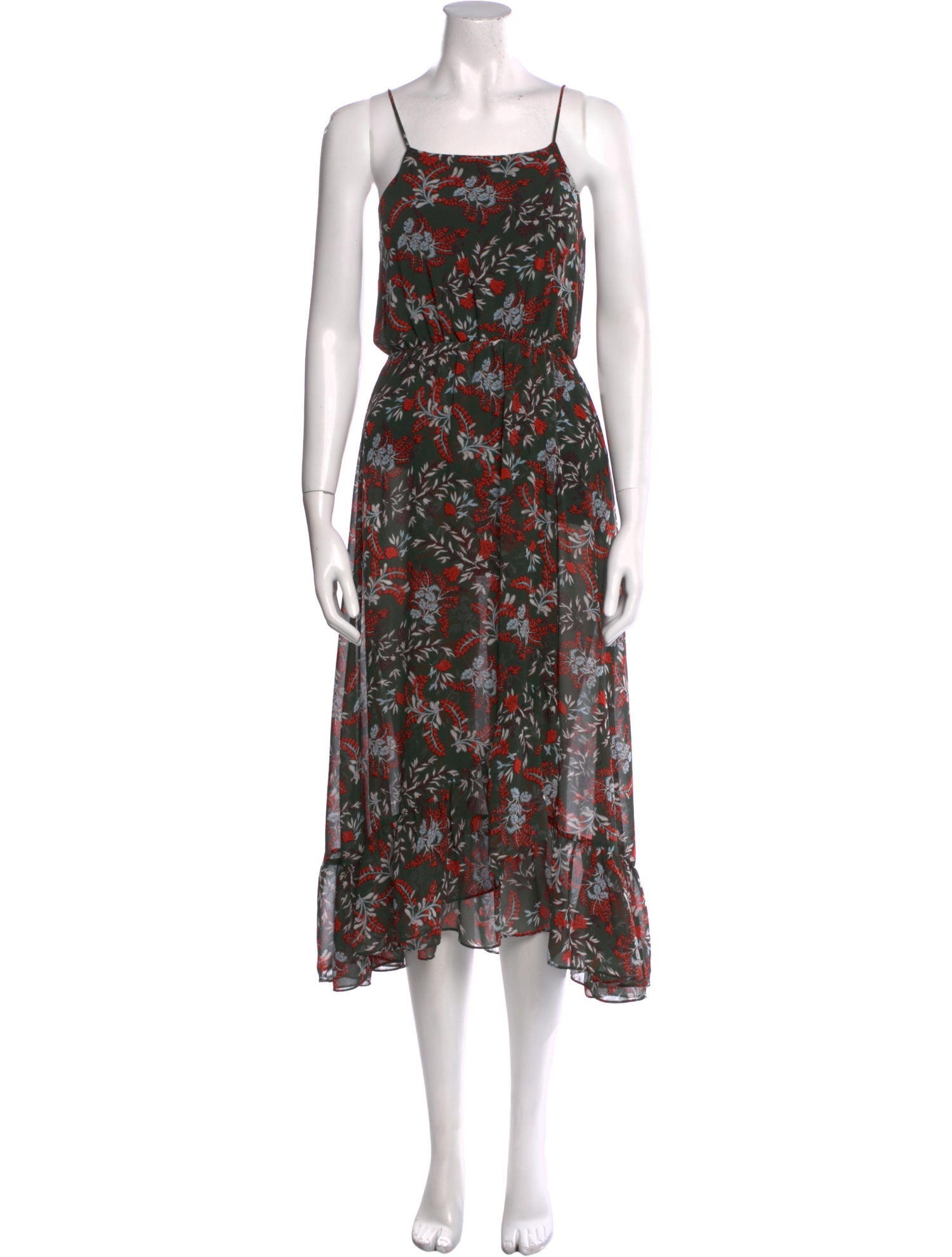 Maje Floral Print Long Dress
