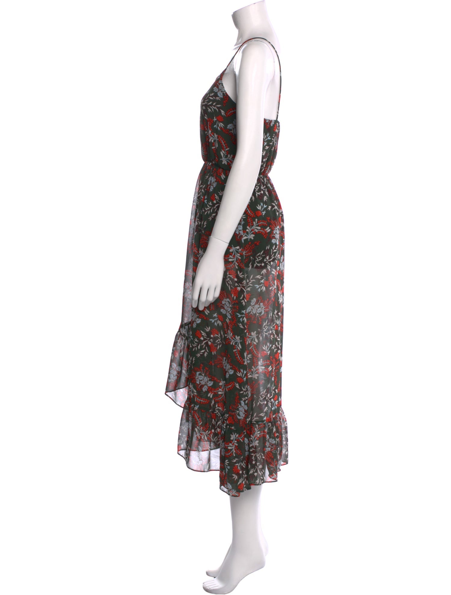 Maje Floral Print Long Dress
