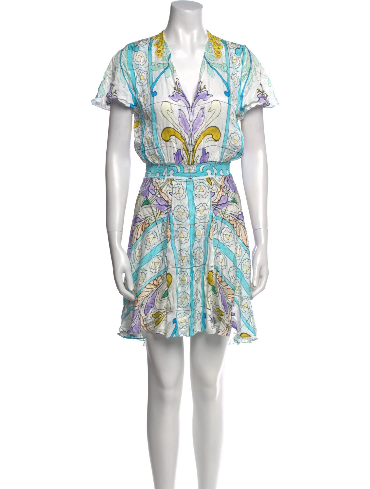 Maje Paisley Print Mini Dress