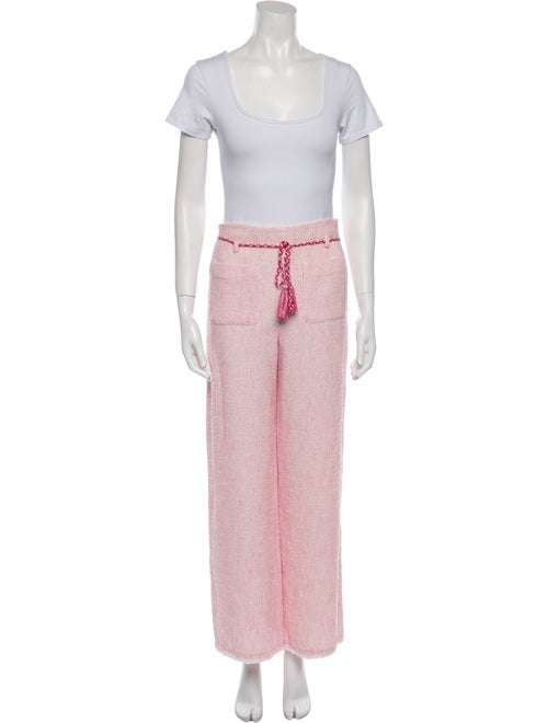 Maje Tweed Pattern Tassel Accents Pant Set