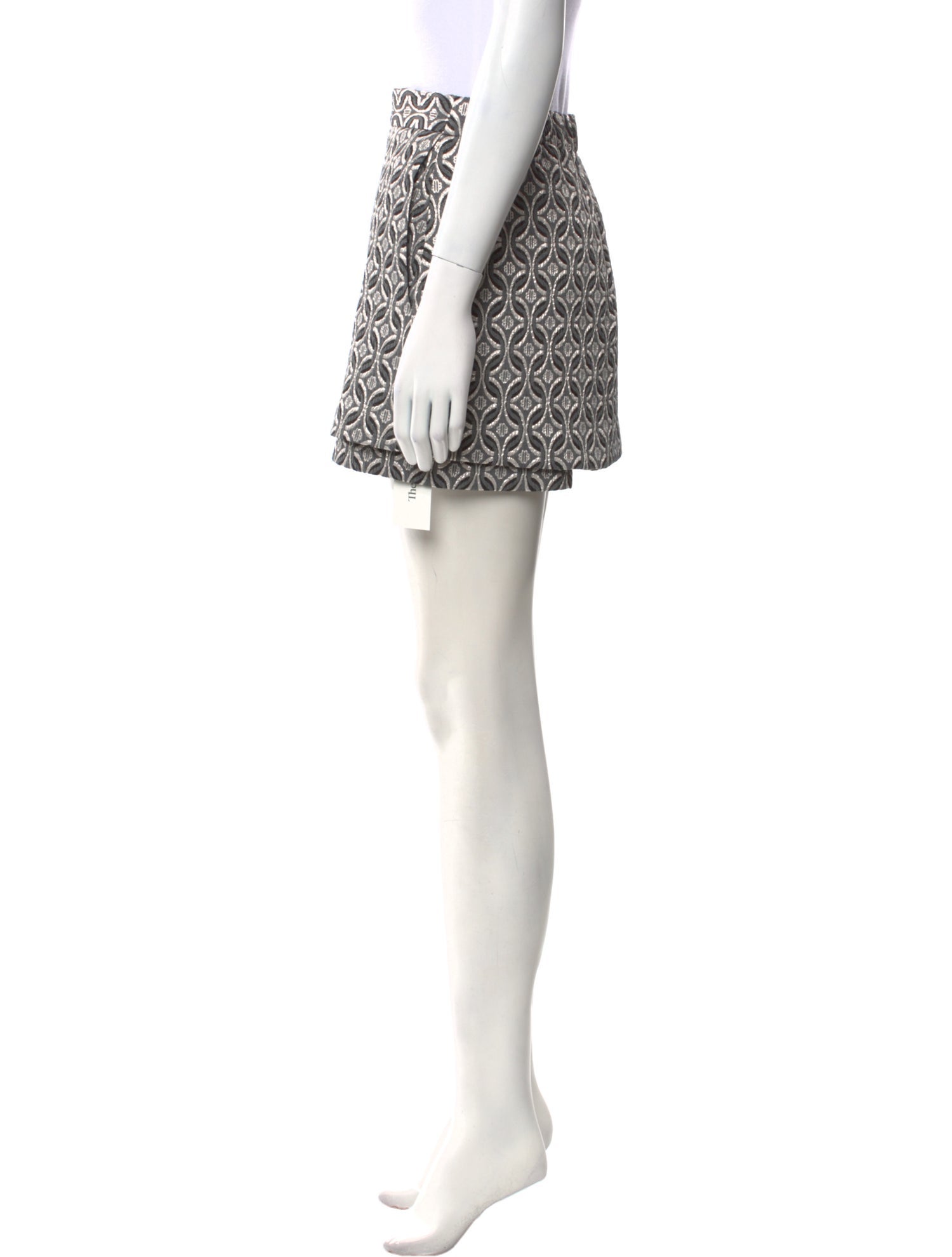 Maje Printed Mini Skirt